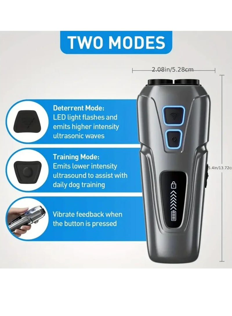 NIBEMINENT Ultrasonic Dog Repeller Deterrent Device Anti Barking Stop Control Bark Training High Power Dog Repellent With LED Flashlight - Image 2