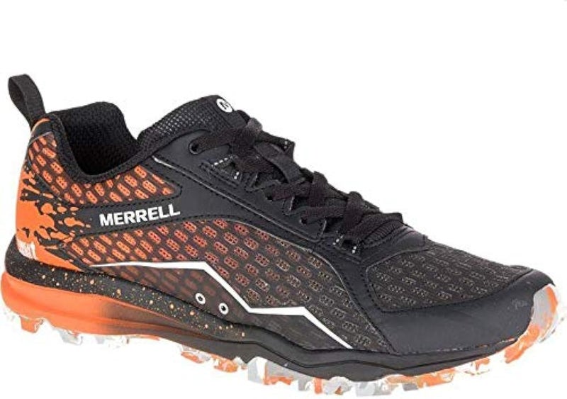 MERRELL حذاء جري للرجال من ميريل باللون الأسود والبرتقالي - الطراز J37401 - Image 1