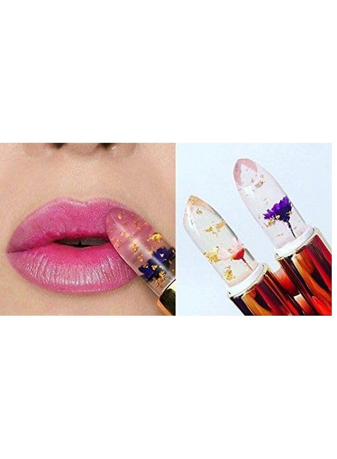 Lip Balm Lipstick Waterproof Moisturizing Flower Crystal Lipstick - Image 4