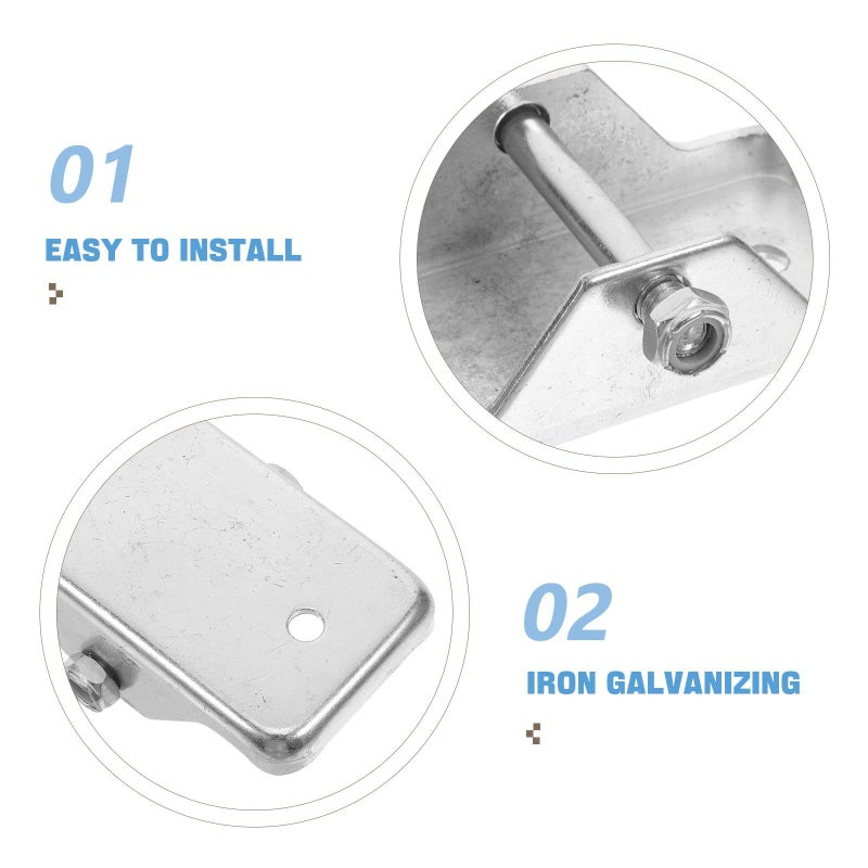 Trailer Jack Foot Plate Stabilizer Base Heavy Duty Steel Swivel for Camper - Image 4