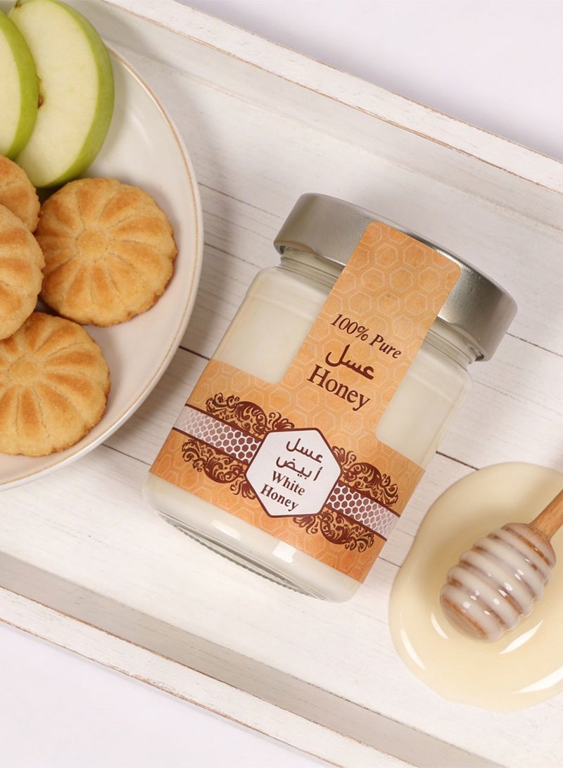 Al Malaky Royal Natural Pure Raw White Honey 400g - Image 3