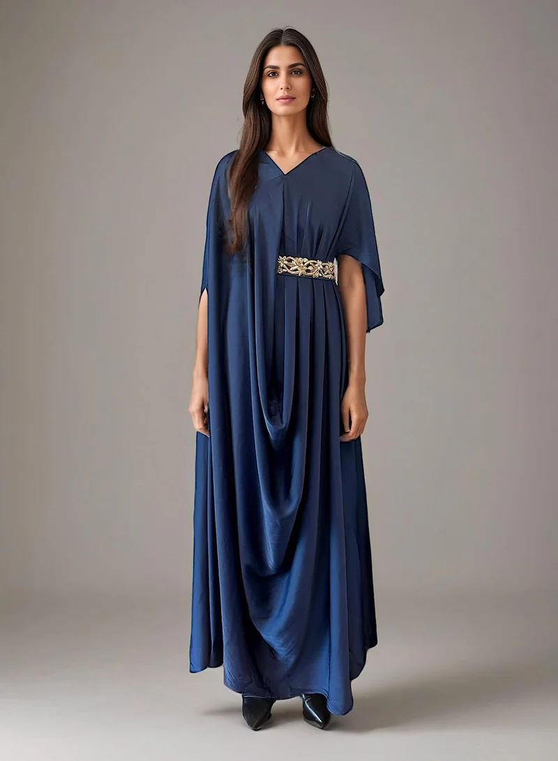 ECSTACY Sidefit drape kaftan