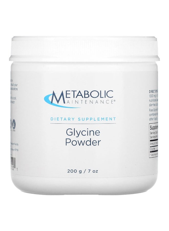 Metabolic Maintenance - Metabolic Maintenance, Glycine Powder, 7 oz (200 g) - Image 1
