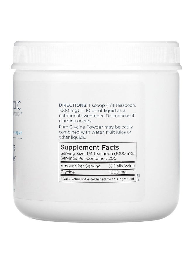 Metabolic Maintenance - Metabolic Maintenance, Glycine Powder, 7 oz (200 g) - Image 1