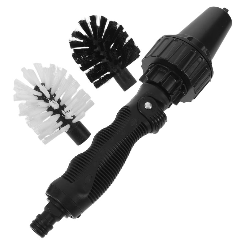 1 Set Water-Powered Car Wheel Brush For Vehicle Detailing Tire And Rim Cleaning - Auto Wash Tool With Garden Hose Connection For Trucks Suvs Motorcycles - Image 5