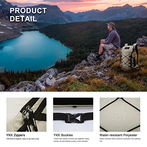 MOUNTAINTOP Hiking Backpack 35L Travel Backpack Lightweight Daypack for Men&Women Outdoor Camping - Image 3