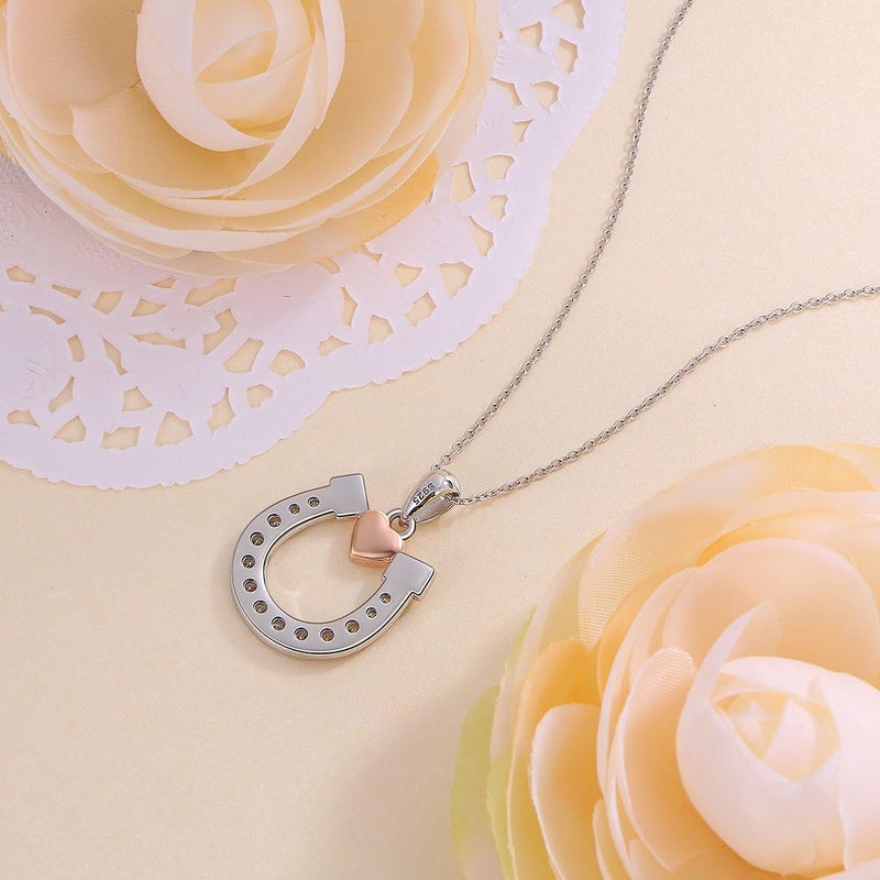 Flyow Elephant Necklace Cat Necklace Bunny Neklace Horseshoe Necklace Blue Jay Necklace Sterling Silver Animal Necklaces for Women - Image 3