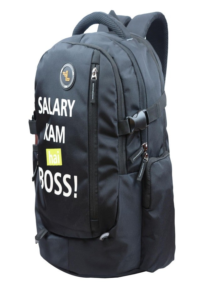 Ligo Hope 19 Laptop Bag 19 inch Bag school bags for boys with Bottle Pocket and Front Organizer school bag for girls (Black) - Image 1