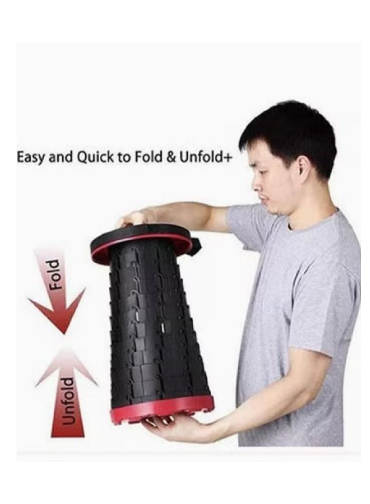 بريمو بلس مقعد محمول قابل للسحب والطي بتصميم متداخل امن قوي وخفيف الوزن بسعة حمولة تبلغ 150 كغم تقريبا للكبار وكبار السن للرحلات والصيد والنزهات والسفر - Image 2