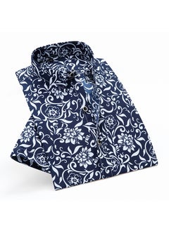 Generic Mens Summer Hawaiian Digital Print Shirt D02 white [short sleeve]] 