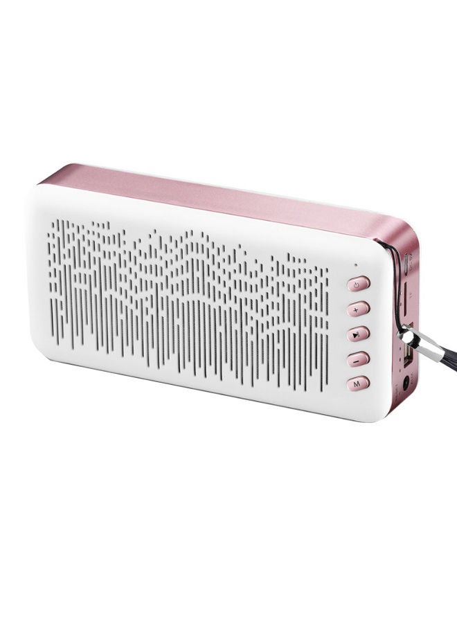 NIBEMINENT Mini Wireless Portable Bluetooth Speaker With Strap Rose Gold/White/Black - Image 2