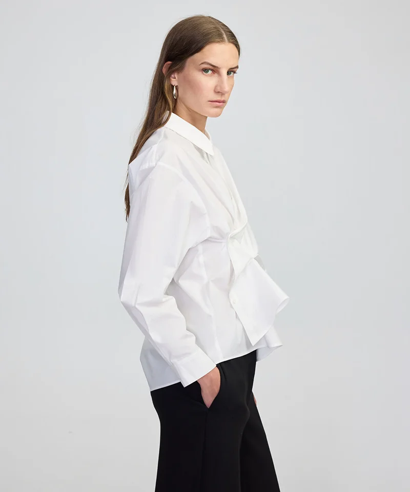Ipekyol  Asymmetric Poplin Shirt for Women | Best Price UAE