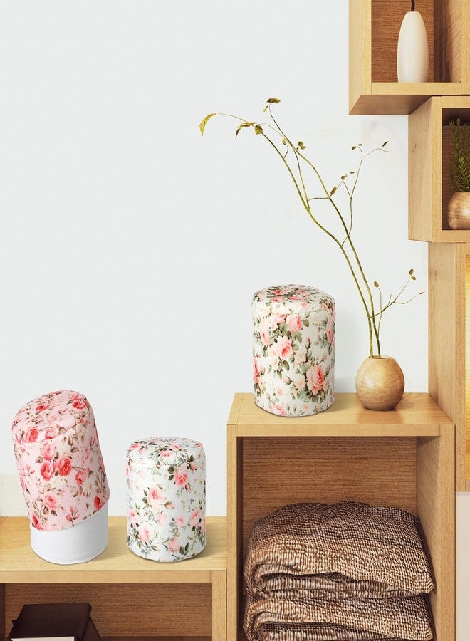 Hoolerry 6 Pcs Decorative Toilet Paper Roll Cover Fit regular Roll Within 4.3 x 5.1'' Reusable Felt Fabric Toilet Tissue Holder Tissue Paper Cover Wrap for women Bathroom Decor Hotel Gift(Rose) - Image 5
