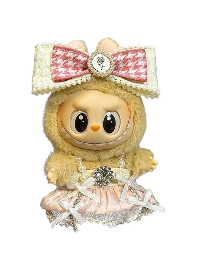Arabest Labubu Clothes Compatitable with Labubu, Clothes for Labubu Dolls, Labubu Outfits, Cute Labubu Clothing and Accessories Set (LBB-P-Pink)  - Image 1