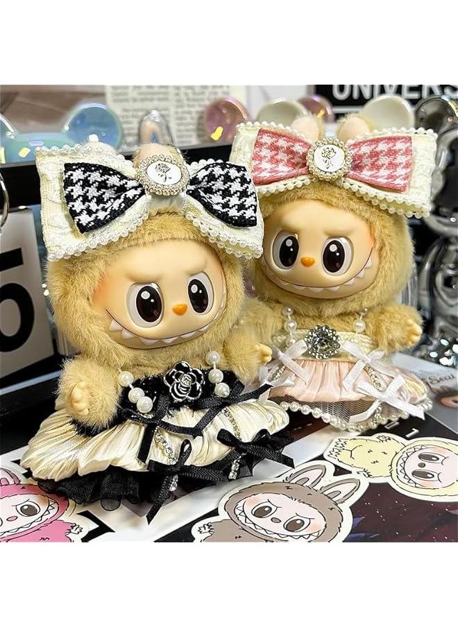 Arabest Labubu Clothes Compatitable with Labubu, Clothes for Labubu Dolls, Labubu Outfits, Cute Labubu Clothing and Accessories Set (LBB-P-Pink)  - Image 3