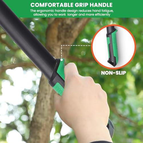Urbain Green 30" Gardening Gear Anvil Lopper with 40mm Cutting Capacity, Carbon Blade with Teflon Coating, Steel Handles with Tpr Grip – Professional Garden Pruner & Tree Trimmer by Sharpex (Black) - Image 2