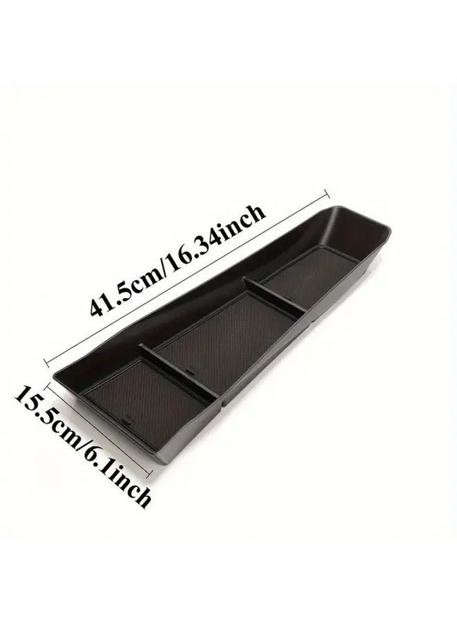 ABS Black Car Center Console Organizer Multi Compartment Storage Tray Cup Phone Holder - Image 3