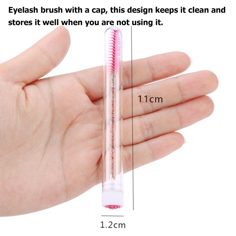 1PC Eyelash Mascara Brush Lashes Makeup Brushes Wands Applicator Makeup Kits with Cap - Image 4
