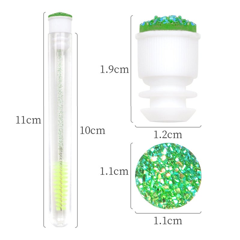 1PC Eyelash Mascara Brush Lashes Makeup Brushes Wands Applicator Makeup Kits with Cap - Image 5