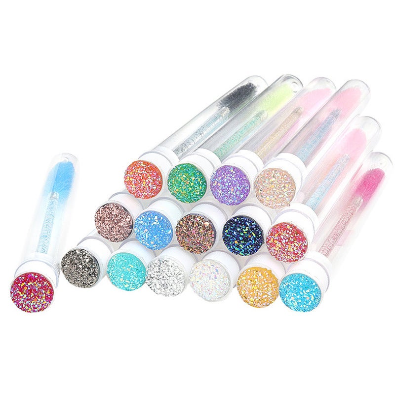 1PC Eyelash Mascara Brush Lashes Makeup Brushes Wands Applicator Makeup Kits with Cap - Image 1