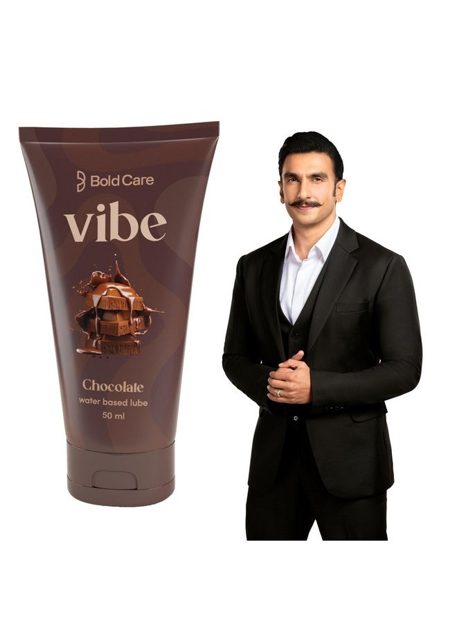 Bold Care Vibe Chocolate - Personal Lubricant For Men And Women - Premium Chocolate Flavour - Water Based Lube - Skin Friendly, Silicone And Paraben Free - No Side Effects - 50 Ml  - Image 1