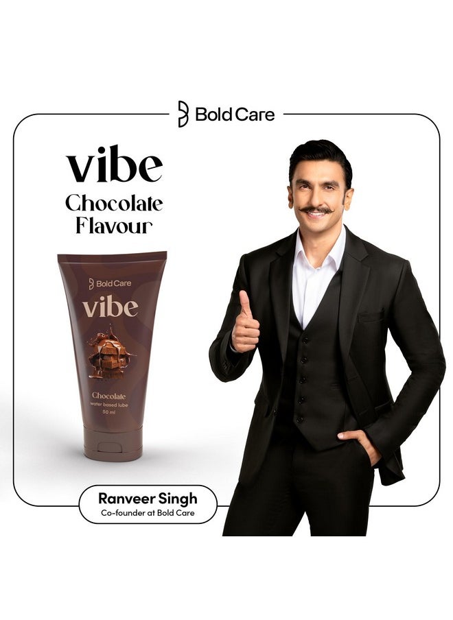 Bold Care Vibe Chocolate - Personal Lubricant For Men And Women - Premium Chocolate Flavour - Water Based Lube - Skin Friendly, Silicone And Paraben Free - No Side Effects - 50 Ml  - Image 2
