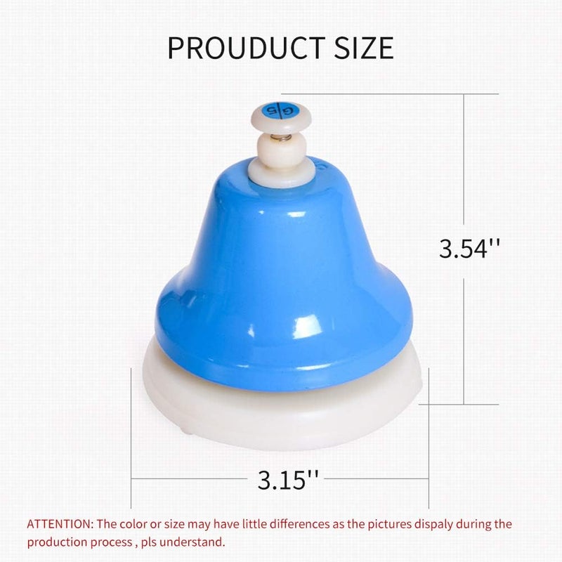 ENNBOM Desk Bell 8 Notes Music Percussion Instrument - Diatonic Hand Bell for Musical Teaching - Image 3