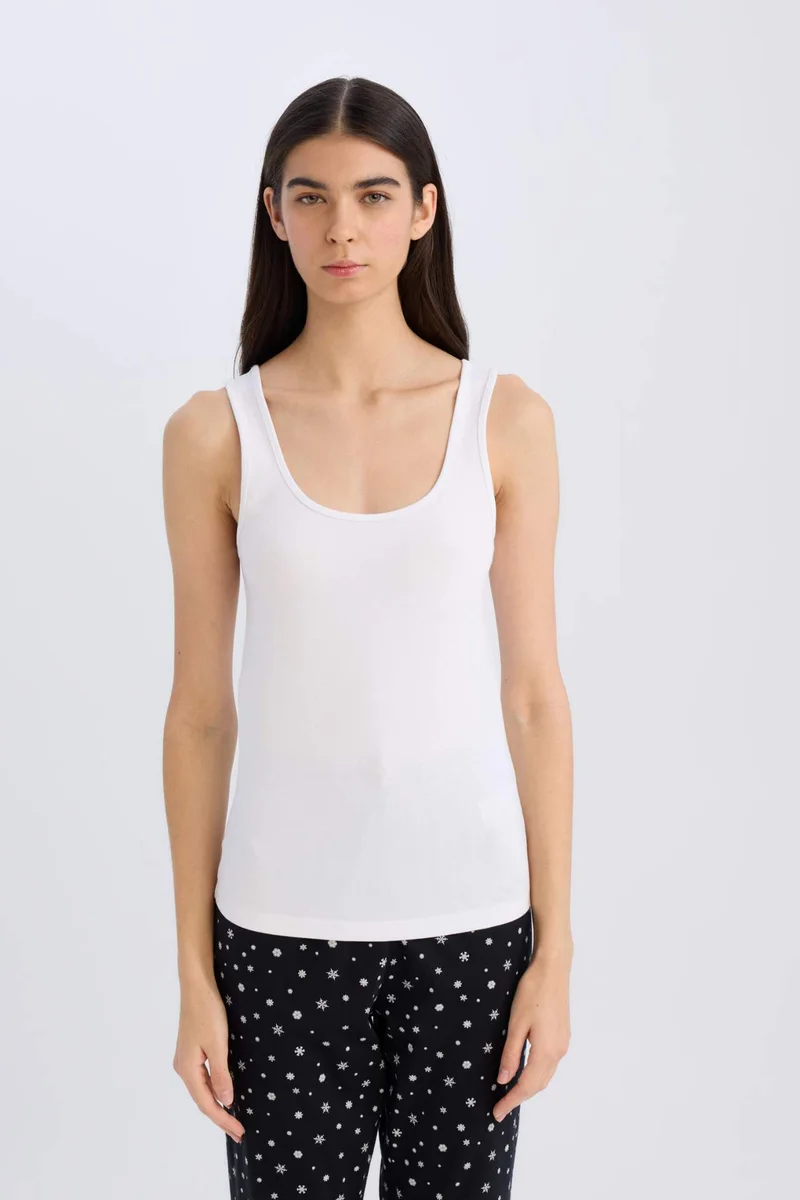 ديفاكتو Fall in Love Regular Fit Cotton Undershirt