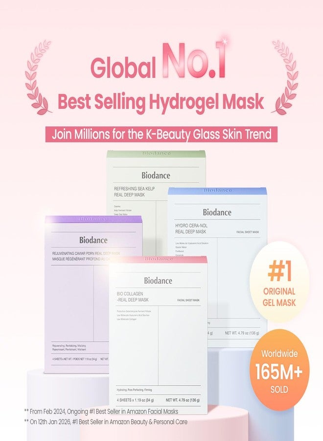 BIODANCE Triple Solution Trio: Bio Collagen & Ceramide Panthenol & Sea Kelp Real Deep Mask Set, Firming, Hydrating, Claming Kit, Korean Skin Care,Skin Care Set - Image 2