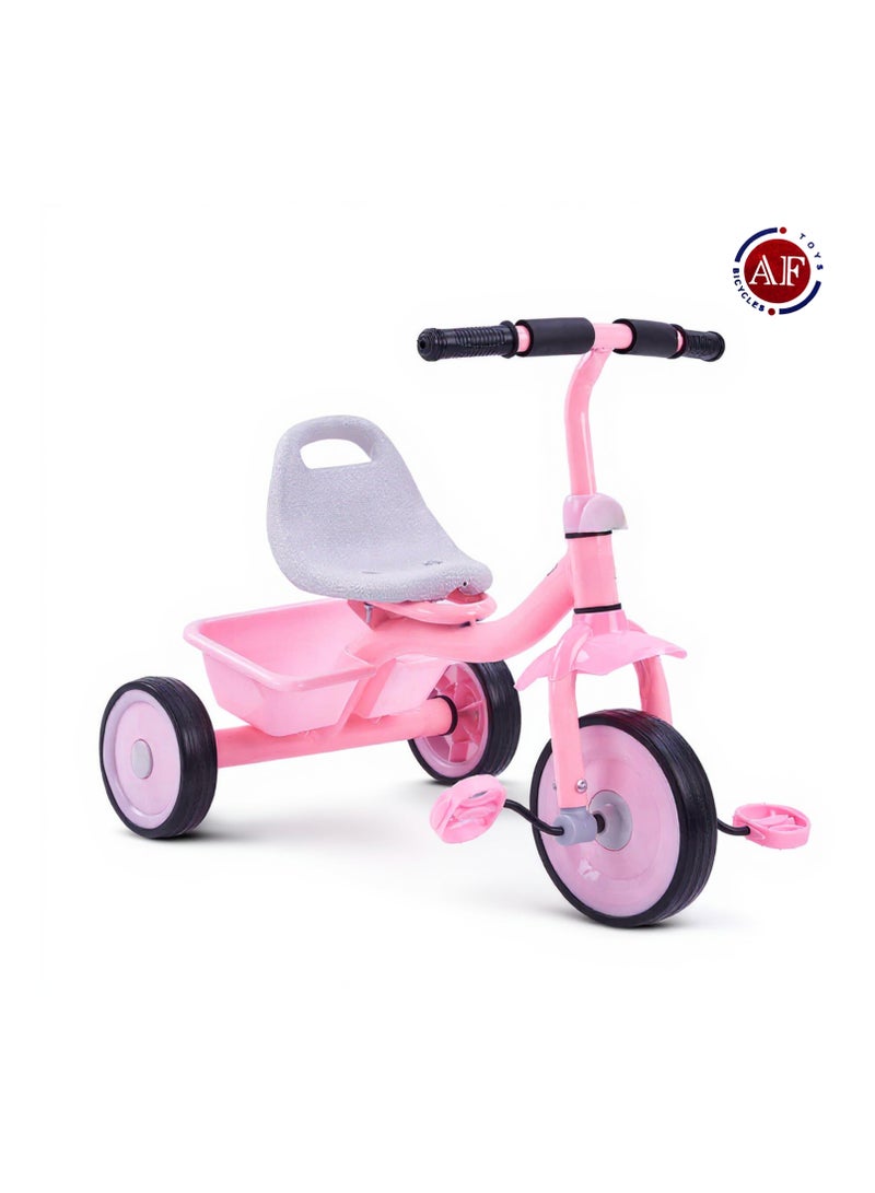 AF BABY United Kids Tricycle with Adjustable Seat & Safety Handle – Sturdy 3-Wheel Ride-On Bike for Toddlers – Indoor/Outdoor Trike for Boys & Girls (Ages 2–5)  - Image 1