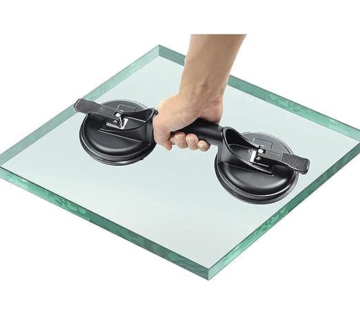 WENGTY HeavyDuty Aluminium Double Claw Suction Cup Lifter Carrying and Moving Sucker Tool Lifting for Big Glass Marbal Granite Stone Tiles Working Helping Lever Tool Handle - Image 5