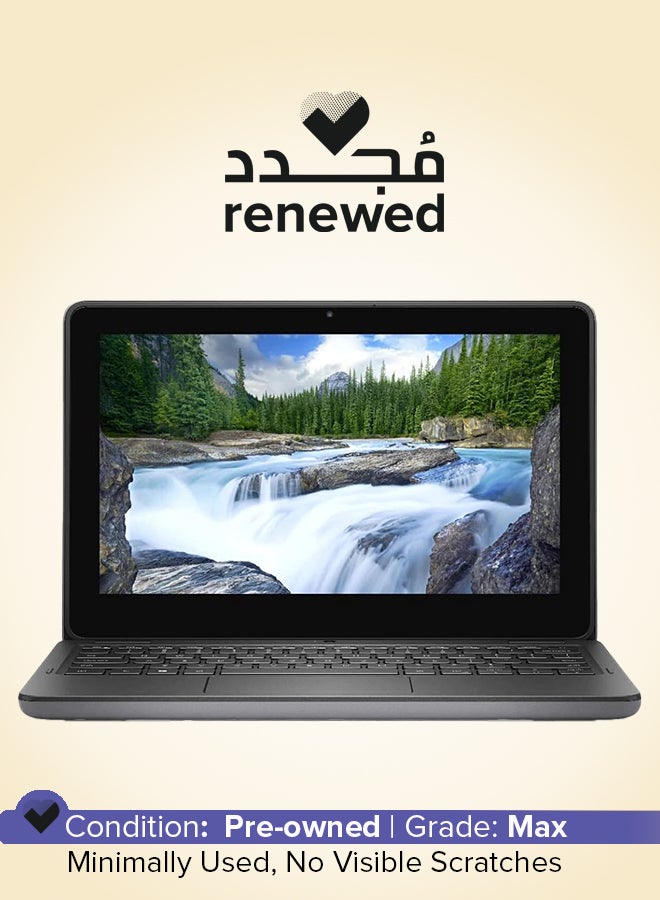 Renewed - Latitude 3000 3120 Laptop With 11.5-Inch Full HD IPS Display,Core Celeron/128GB SSD/4GB RAM/Windows 11 English Black