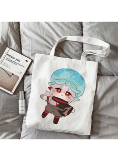 Original God Maple Leaf Surrounding Q Canvas Bag Cartoon Cute Student Schoolbag Secondary Diy High Color Value Shoulder Handbag-Specifications:Standard-Color:13 Ordinary Model-durable*/*no Zipper**