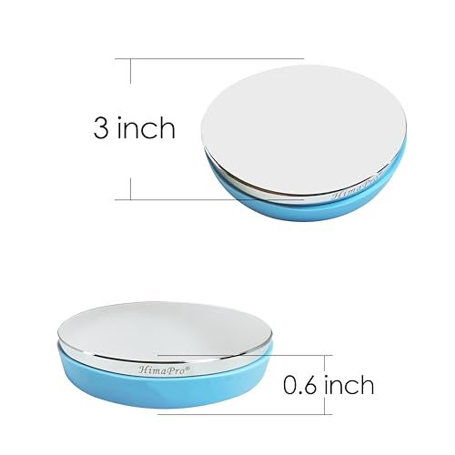 HimaPro Professional No Rebound Steel Bench Block, Metal Stamping Block for Jewelry Making - 3 inch Round Block with Mirror Polishing and Chrome Plating - Image 2
