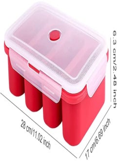 Silicone Soup Cube Food Freezing Container Molds with Lid 4 Cubes for Sauce Meal Red , Silicone Freezer Tray, Food Freezing Molds, Freezer Container Molds - pzsku/ZAAE805035831AFD3B210Z/45/_/1737431691/5b37a8f5-d260-4d2b-a1a3-59913262836a