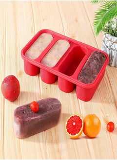 Silicone Soup Cube Food Freezing Container Molds with Lid 4 Cubes for Sauce Meal Red , Silicone Freezer Tray, Food Freezing Molds, Freezer Container Molds - pzsku/ZAAE805035831AFD3B210Z/45/_/1737431693/846e7f5a-2f5a-465d-8a16-2fb69b93aa93