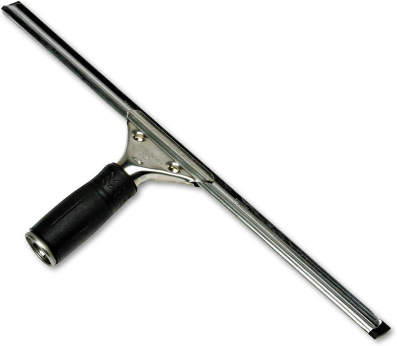 Unger Professional 16 Inch Steel Window and Glass Squeegee with Replacement Rubber - Image 1