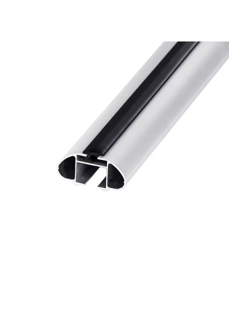 Universal Aluminum Roof Rack Cross Bars 135cm Black & Silver Car Roof Bars with Key Lock Brackets, All-Purpose Backside Locking System - Image 4