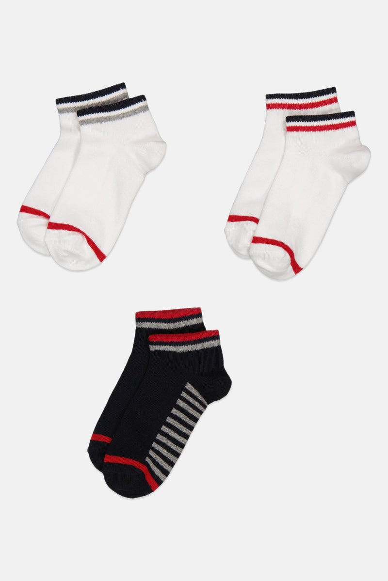 Rocawear Kids Boys Stripes Ankle Socks, Multicolor  - Image 3