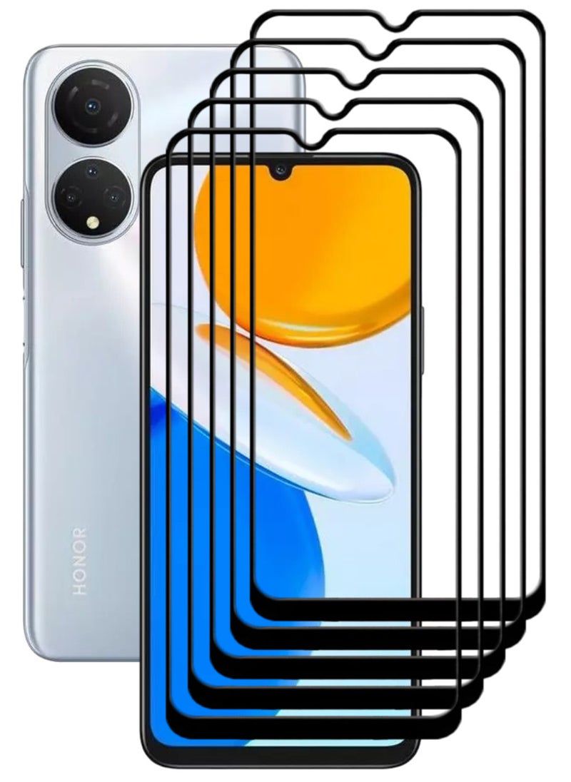 ACLIX 5 Pieces Antistatic ESD Dustproof Premium Quality High Definition Tempered Glass Screen Protector Designed For Honor X7 - Image 1