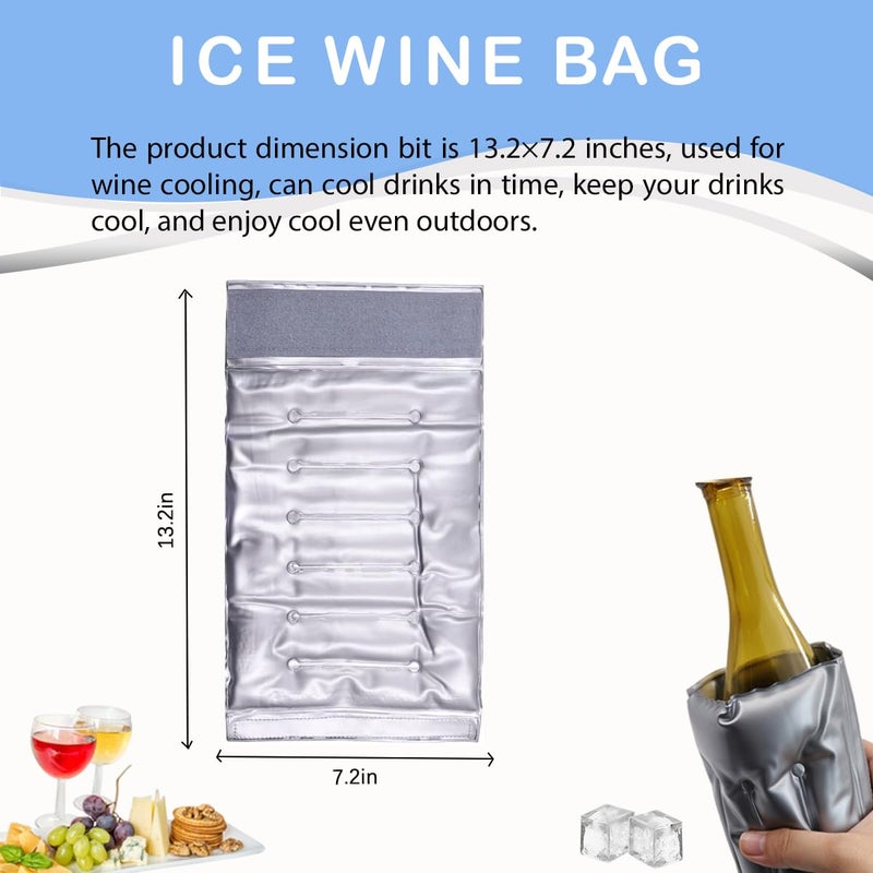HI FINE CARE Active Wine Cooler, Freezer Sleeve, Quick Cooling, Keeps Drink Cold, 2 Packs - Image 5