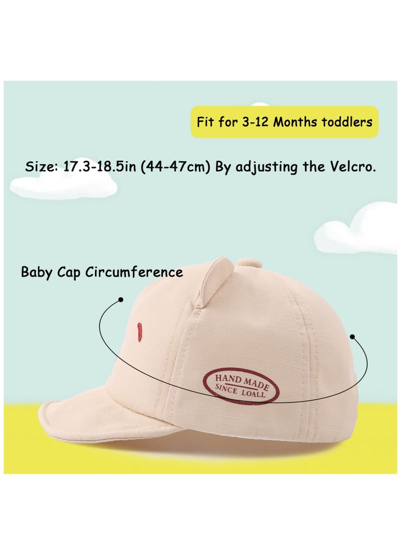 SYOSI Baby Baseball Cap Toddler Infant Boys Girls Sun Hat Breathable Cute Hats for Spring Summer - Image 3