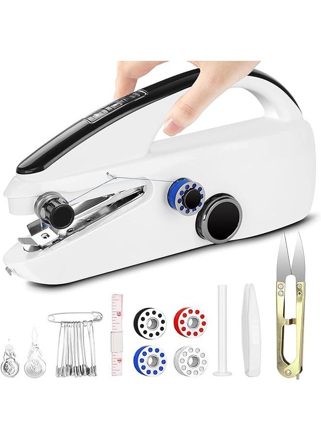 Garlo Handheld Sewing Machine, Mini Sewing Machine, Battery Operated Stitching Machine with USB Cable, Easy to Use and Fast Stitch Electric Sewing Machine for Beginners, Suitable for DIY, Home, Travel  - Image 1