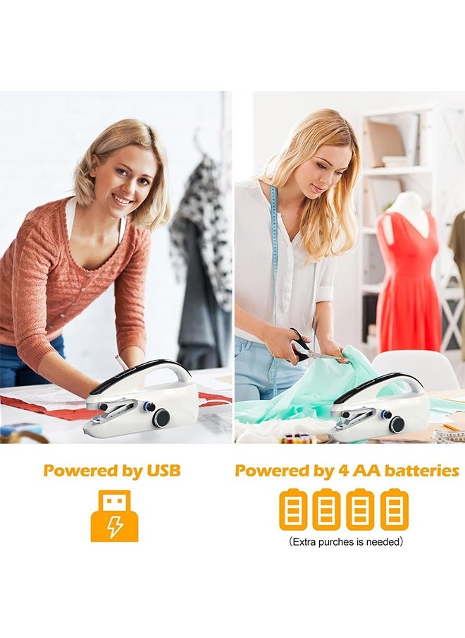 Garlo Handheld Sewing Machine, Mini Sewing Machine, Battery Operated Stitching Machine with USB Cable, Easy to Use and Fast Stitch Electric Sewing Machine for Beginners, Suitable for DIY, Home, Travel  - Image 2
