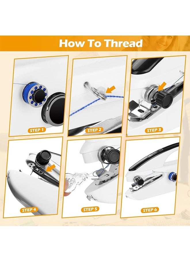 Garlo Handheld Sewing Machine, Mini Sewing Machine, Battery Operated Stitching Machine with USB Cable, Easy to Use and Fast Stitch Electric Sewing Machine for Beginners, Suitable for DIY, Home, Travel  - Image 5