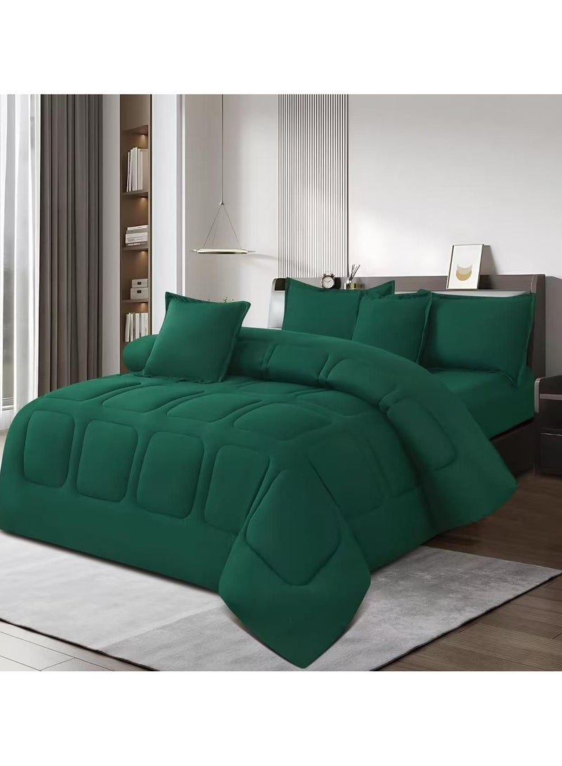 MingLi 6-piece double comforter set to add beauty and elegance to your room. Microfiber comforter size 250x230 cm. - Image 1