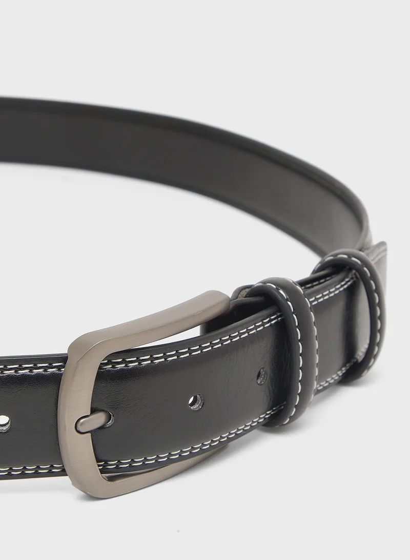 Robert Wood Genuine Leather Formal Belt