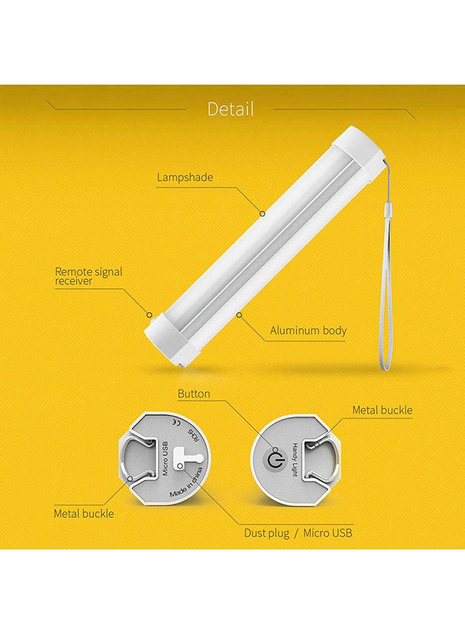 نيبمينينت فانوس تخييم للطوارئ بتصميم محمول مع جهاز تحكم عن بُعد أبيض - Image 2