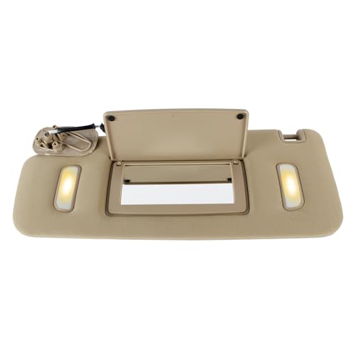 PEVAST Left Driver Side Sun Visor Replacement for Chevrolet GMC 2007 2008 2009 2010 2011 2012 2013 2014,Sunvisor Replaces 22850307(Beige) - Image 1