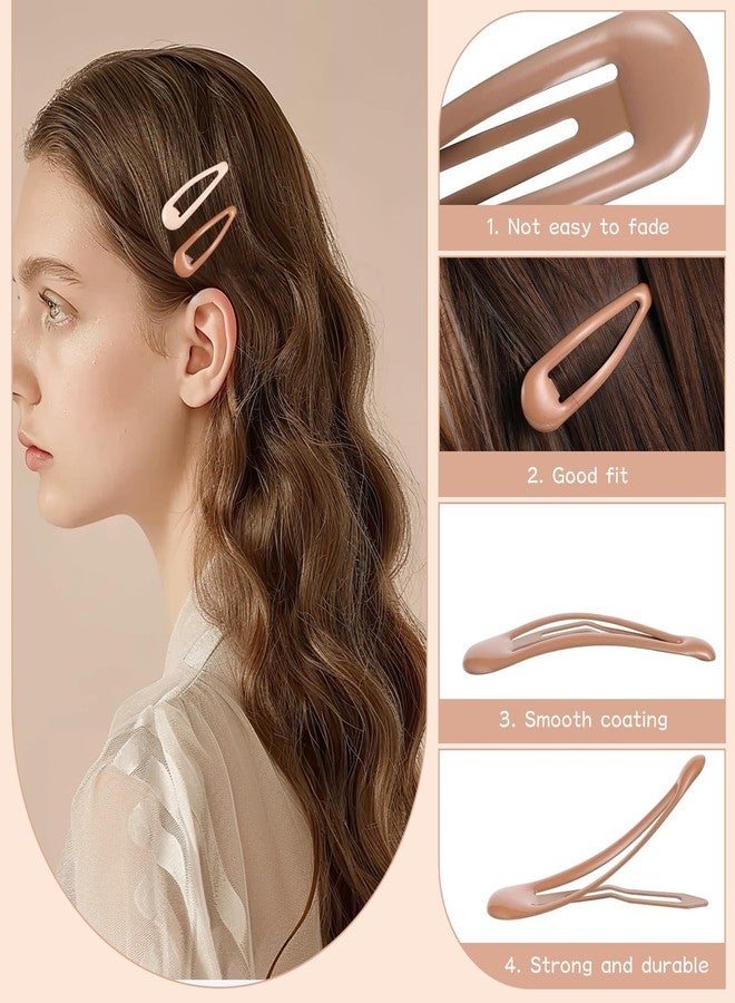 Plenteous مجموعة كبيرة من مشابك الشعر المعدنية متعددة الألوان، بلمسة نهائية غير لامعة، مانعة للانزلاق، مثالية لتصفيف شعر النساء والفتيات الصغيرات - 10 قطع، ألوان متعددة - Image 2